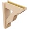 Ekena Millwork 6-in W x 18-in D x 22-in H Funston Slat Rough Cedar Woodgrain TimberThane Outlooker, Primed Tan OUTUR060X18X22FST24RCPR - alternate 2